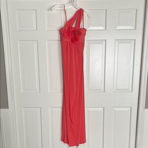 Max & Cleo Vibrant Coral Dress